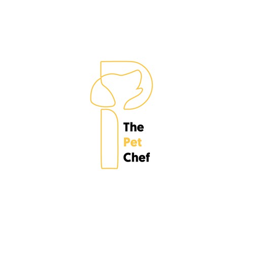 Concept de logo croquette pour chien