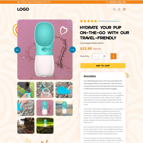 CaniDog: High-Converting E-commerce Pet Product Landing Page