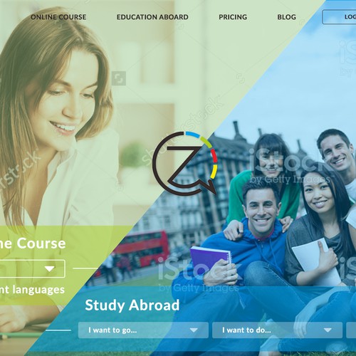 Language school website design