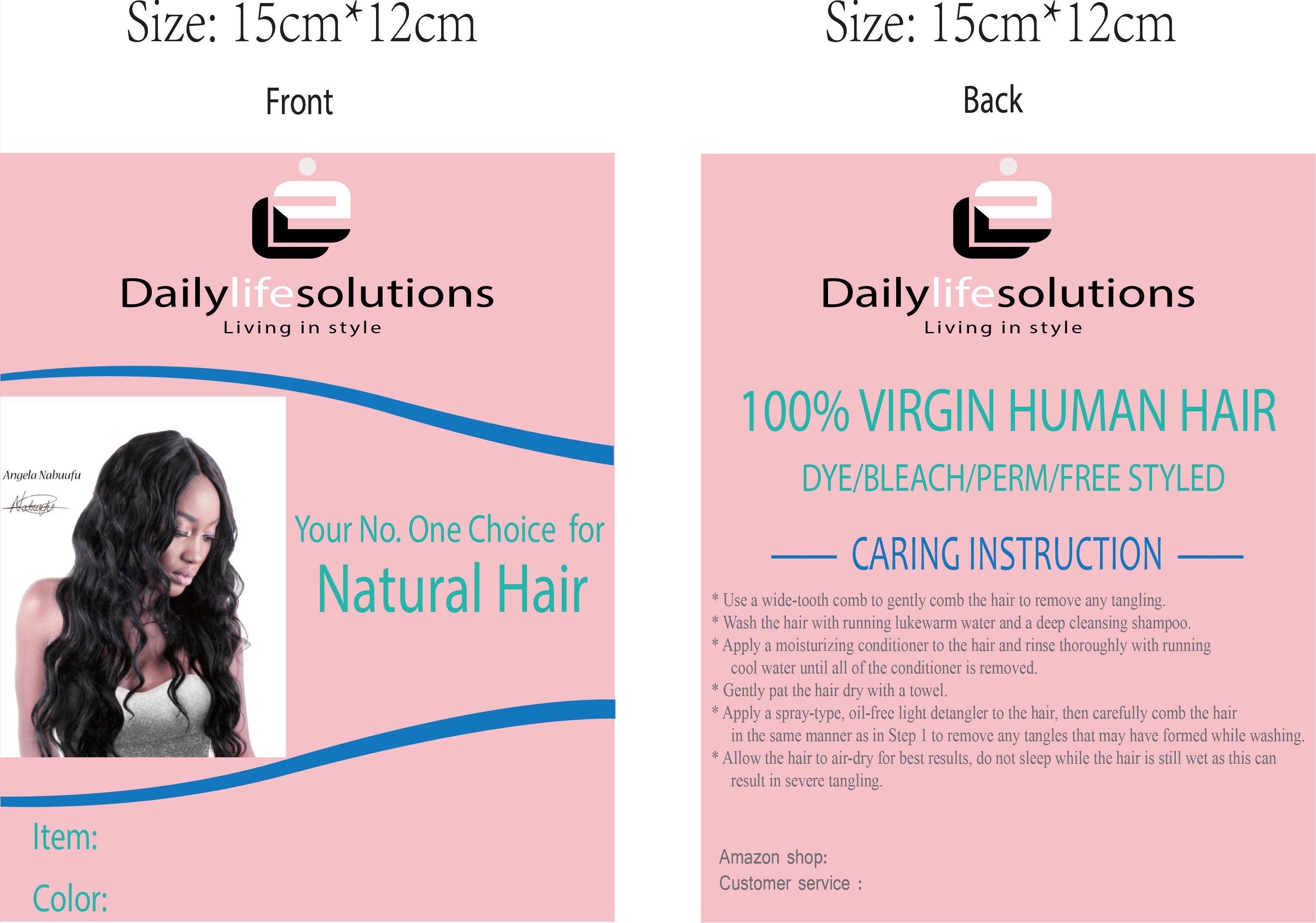 make my model less revealing. I am selling hair