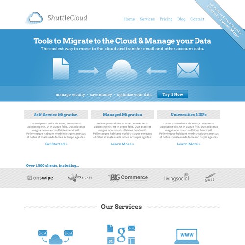 Cloud & Data Services Website