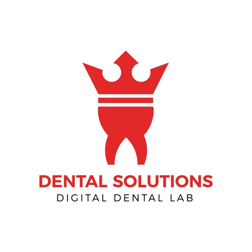 Logo concept for company selling dental implants and crowns for dentists.
