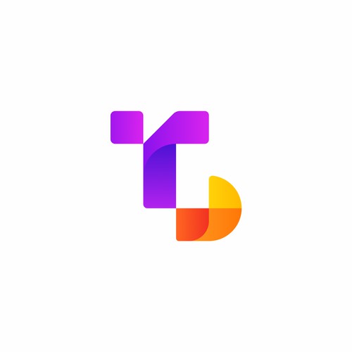 Vibrant Abstract 'TB'  Modern Logo