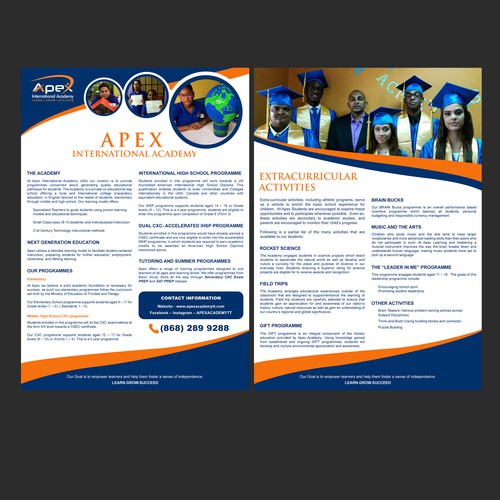 Apex Academy Flyer