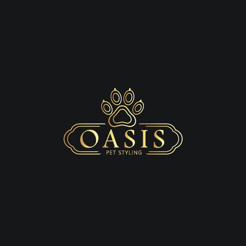 Luxurious Logo For a Pet Grooming Salon