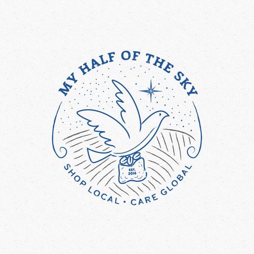 Symbolic logo concept for social justice coffee shop