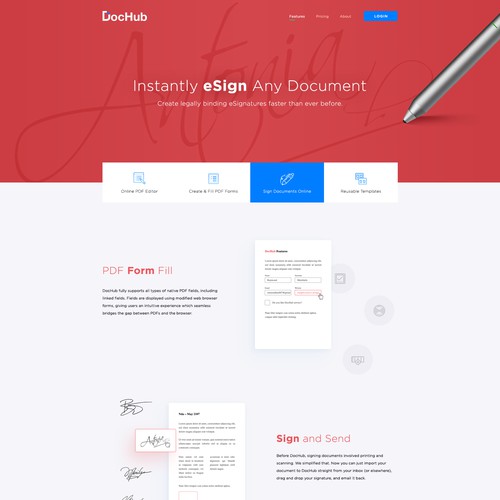 DocHub page design