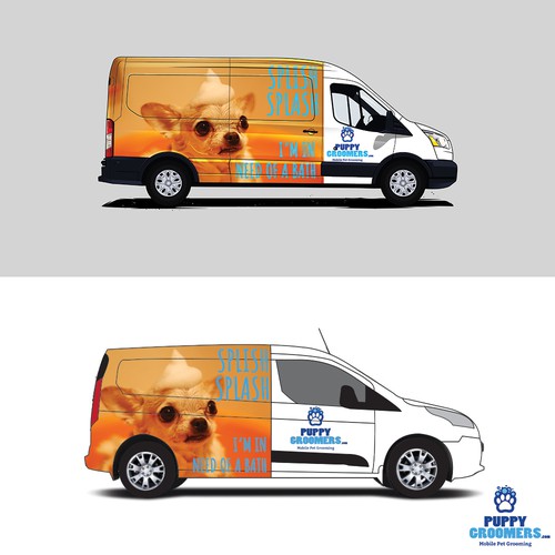 Van Wrap for Dog Grooming Company