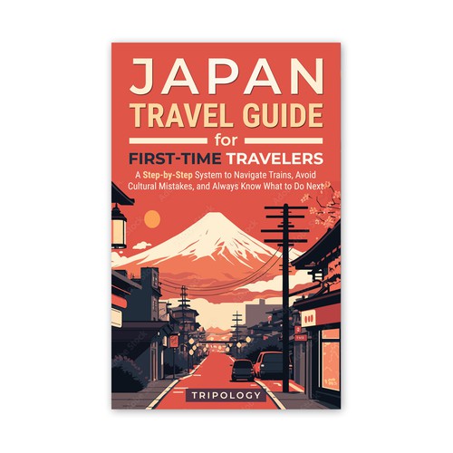 Book cover design for Japan travel guide