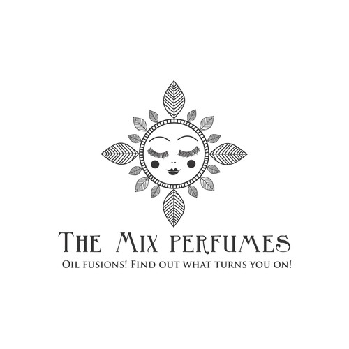 Capture the essence of creating perfume with a powerful logo for The Mix perfumes