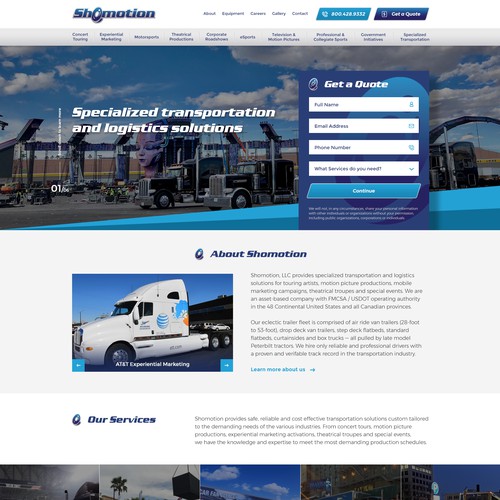 Shomotion - entertainment transportation and logistics