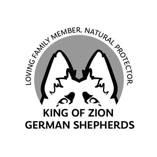 Iconic logo for a Geerman Shephered business