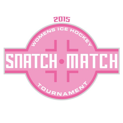 Create a fun logo for a women's ice hockey tournament- SNATCH MATCH