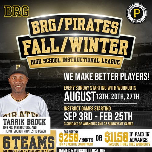 BRG Baseball Event Flyer