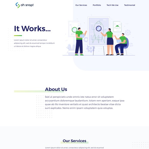 Tech Company Landing Page