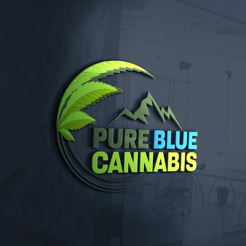 Pure Blue Cannabis Logo