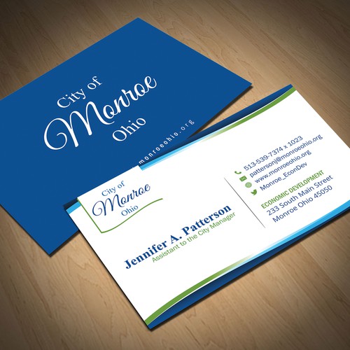 Rapidly growing Ohio community needs new business card design