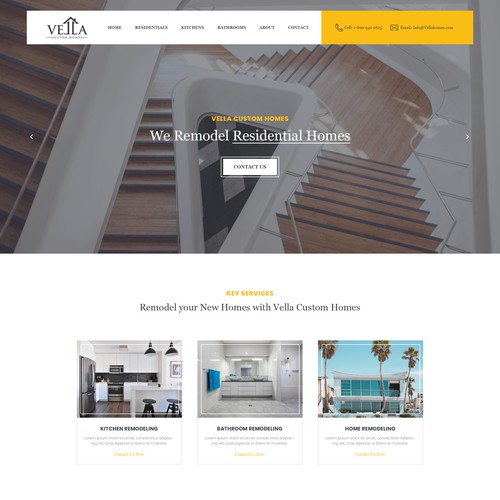 Home Page for Vella Custom Homes