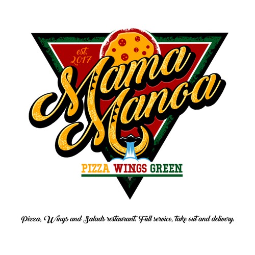 Bold logo concept for pizzeria