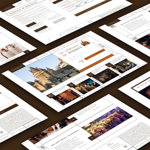 Development of a logo, corporate identity and website for a company organizing quests.