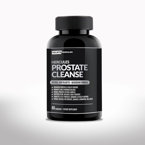 Supplement Bottle Label Design