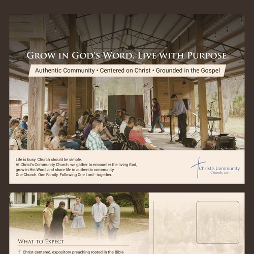 Postcard for a church community