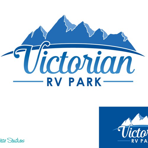 Create a logo for the Victorian RV Park in Reno, Nevada