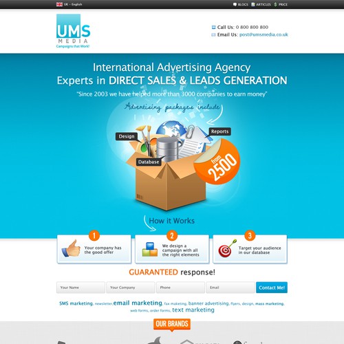 New website design wanted for UMS Media