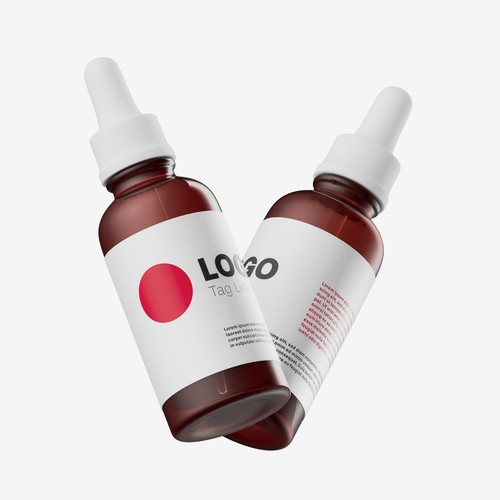 Oral Bottle 3D rendering.