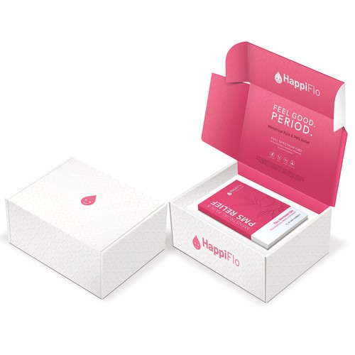 Happiflo shipping box package design