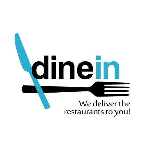 Dine-In Delivery Logo Design