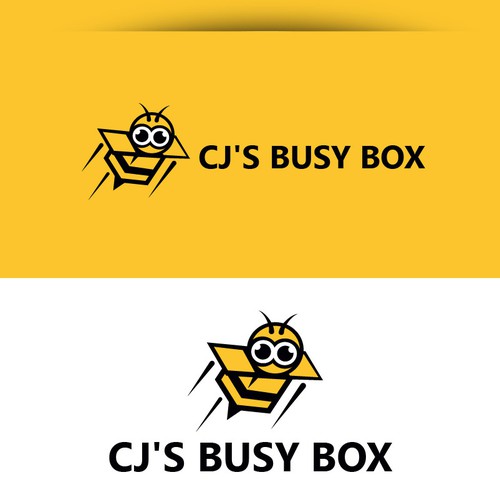 box logo and brand design for CJ's Busy Box