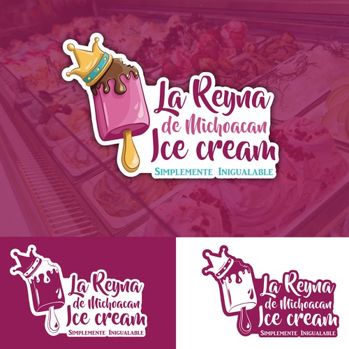 Ice cream shop Logo