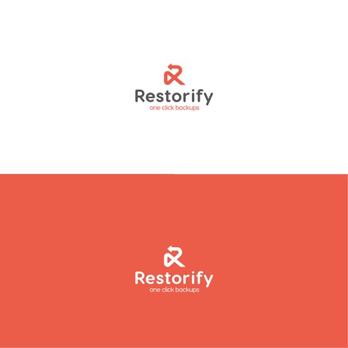 Logo Design for Restorify a simple, user friendly application that backs up and restores an eCommerce (shopify/Bigcommerce etc) store.