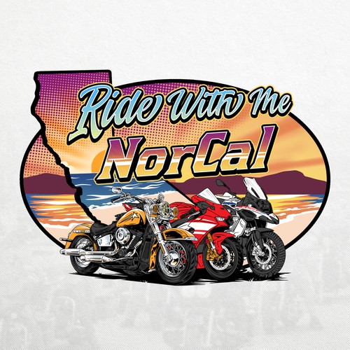 Logo Design for Ride With Me NorCal