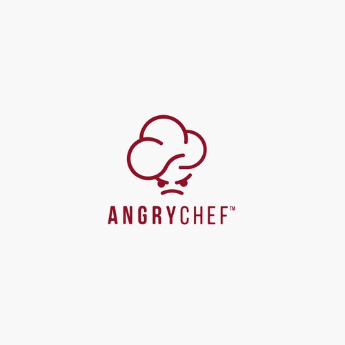 logo concept angry chef