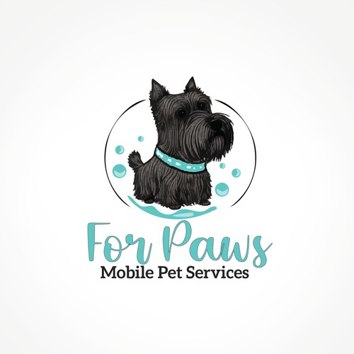 Logo - Mobile dog grooming trailer, dog ice cream and treats