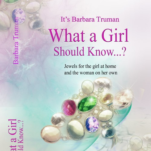 Create a captivating book cover for young girls.  "What a Girl Should Know...?"