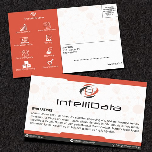 Data Intelligently Post Card