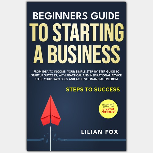 E-book cover concept for how to start a business