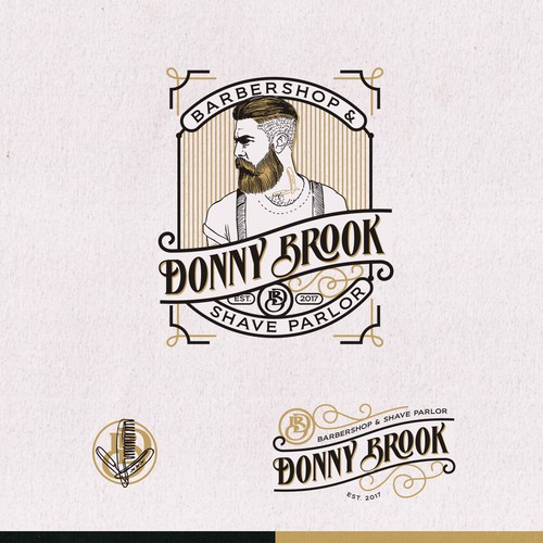 logo for DONNY BROOK Barbershop