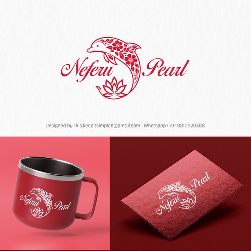 Neferu Pearl Logo Design