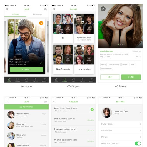 Renge App Design for social media