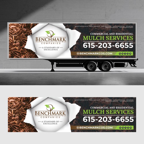 Modern Box Truck Wrap Design for Landscaping Company | Benchmark Companies Vehicle Branding