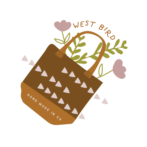 Cute sticker design for a handmade bags and accessories artist