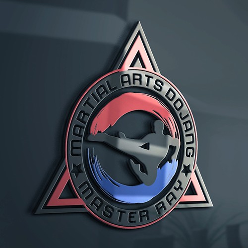 Bold emblem concept logo for Martial Arts