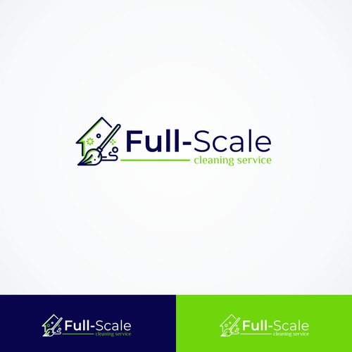 outline logo for Full-Scale Cleaning Services