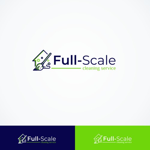 outline logo for Full-Scale Cleaning Services