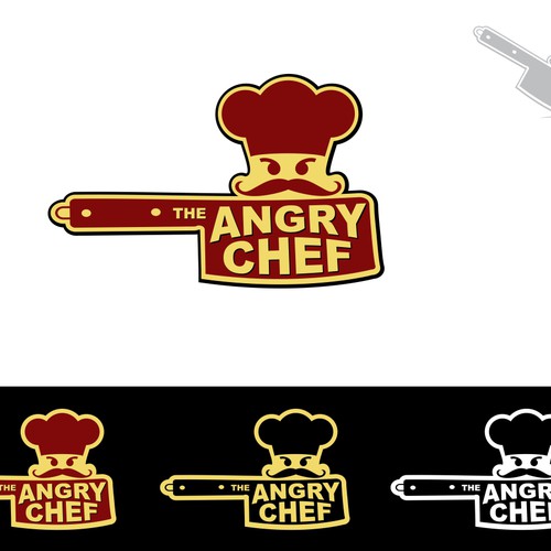 The Angry Chef logo design