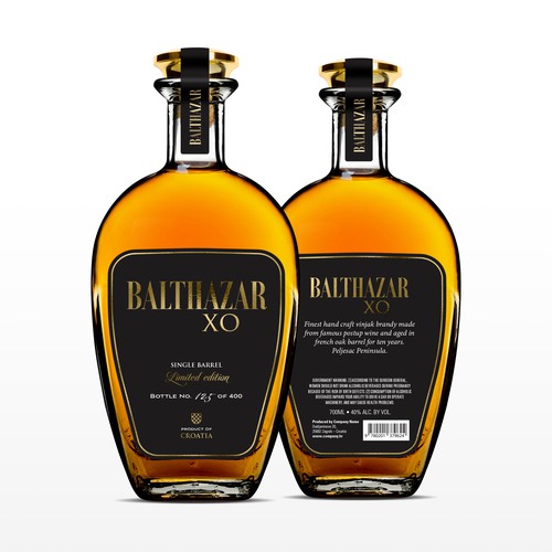 Croatian Cognac Label